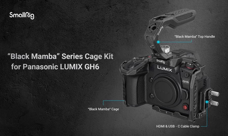 SmallRig 3441 Black Mamba Series Cage Kit for Panasonic Lumix GH6 by  in  - EC MALL