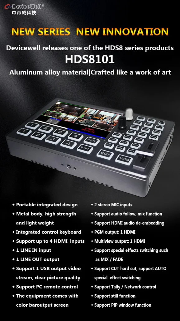 DeviceWell HDS8101 4-CH HD Video Switcher by  in  - EC MALL
