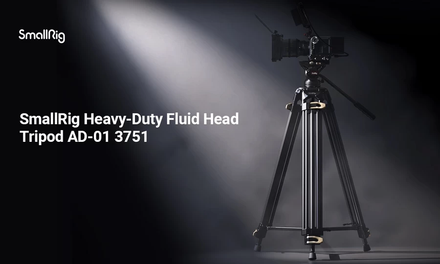 SmallRig 3751 Heavy-Duty Fluid Head Tripod AD-01 by  in  - EC MALL