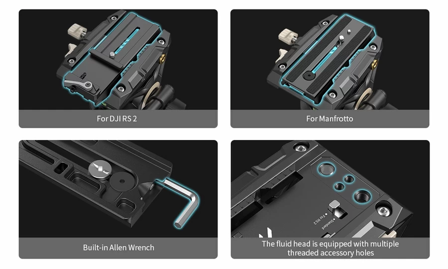 SmallRig 3751 Heavy-Duty Fluid Head Tripod AD-01 by  in  - EC MALL