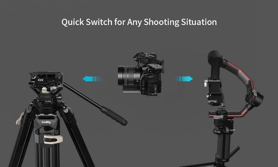 SmallRig 3751 Heavy-Duty Fluid Head Tripod AD-01 by  in  - EC MALL