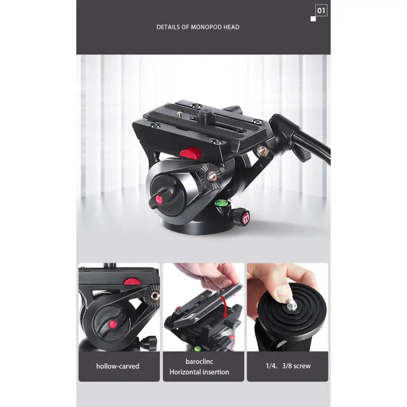 Miliboo MYT801 Flat Base Fluid Head by  in  - EC MALL