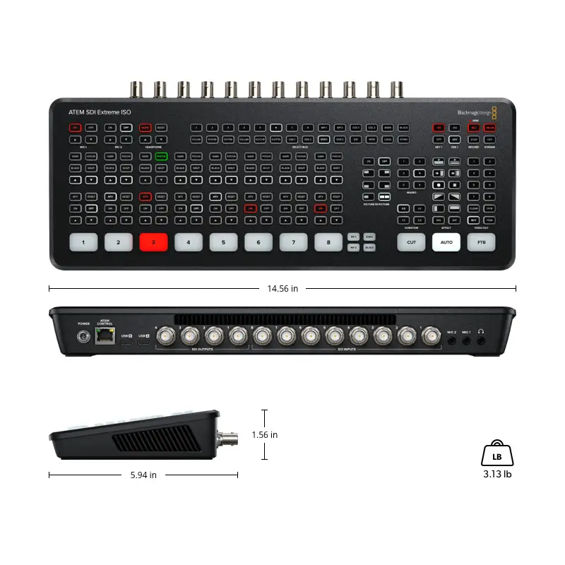 Blackmagic Design ATEM SDI Extreme ISO Switcher by  in  - EC MALL