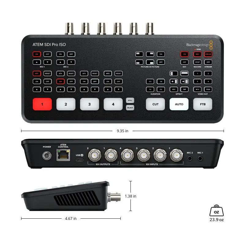 Blackmagic Design ATEM SDI Pro ISO Switcher by  in  - EC MALL