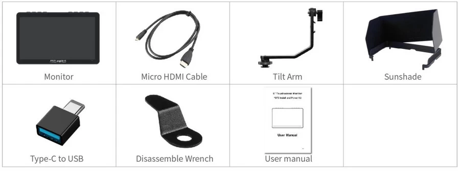 FeelWorld F5 Pro V4 6" Touch Screen DSLR Camera Monitor by  in  - EC MALL