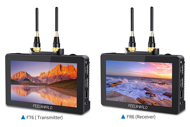 FeelWorld FT6/FR6 5.5" Wriless Video Transmission DSLR Camera Field Touch Monitor 4K HDMI by  in  - EC MALL