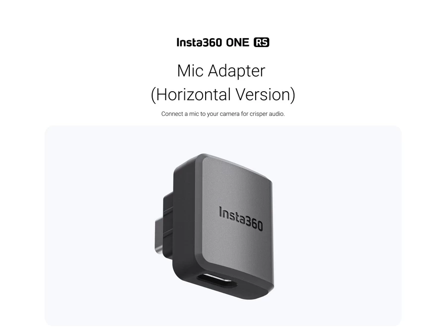 Insta360 ONE RS Mic Adapter (Horizontal Version) by  in  - EC MALL