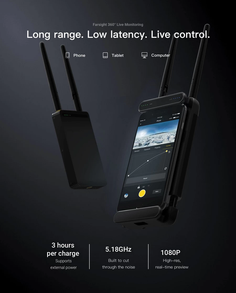 Insta360 PRO 2 &amp; Farsight Professional 360 8K 3D Camera (Standard) by  in  - EC MALL