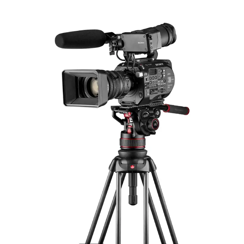 Manfrotto Nitrotech 612 Video Head and Aluminum Twin Leg Tripod with Ground Spreader by  in  - EC MALL