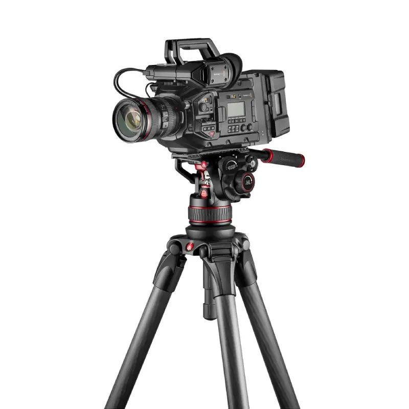 Manfrotto Nitrotech 612 Video Head and Aluminum Twin Leg Tripod with Ground Spreader by in - EC MALL
