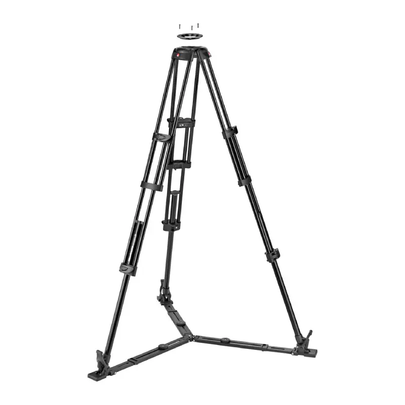 Manfrotto Nitrotech 608 Video Head and Aluminum Twin Leg Tripod with Ground Spreader by  in  - EC MALL