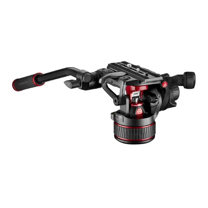 Manfrotto Nitrotech 608 Video Head and Aluminum Twin Leg Tripod with Ground Spreader by  in  - EC MALL