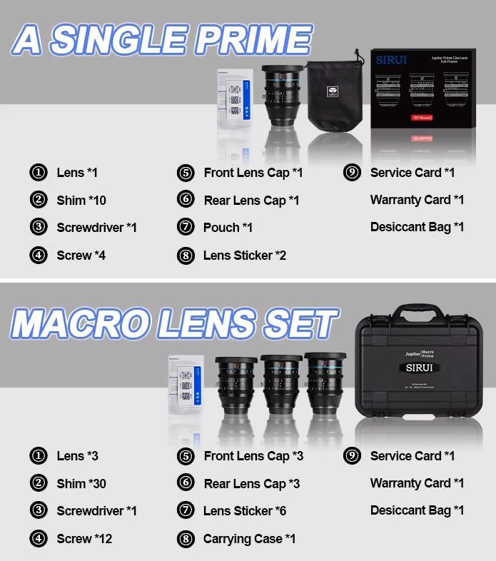 Sirui Jupiter 50mm T2 Full-Frame Macro Cine Lens by  in  - EC MALL