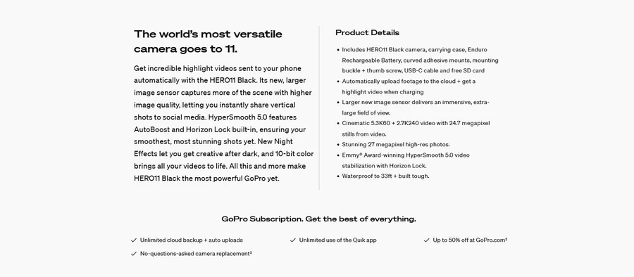 GoPro HERO 11 Black by  in  - EC MALL