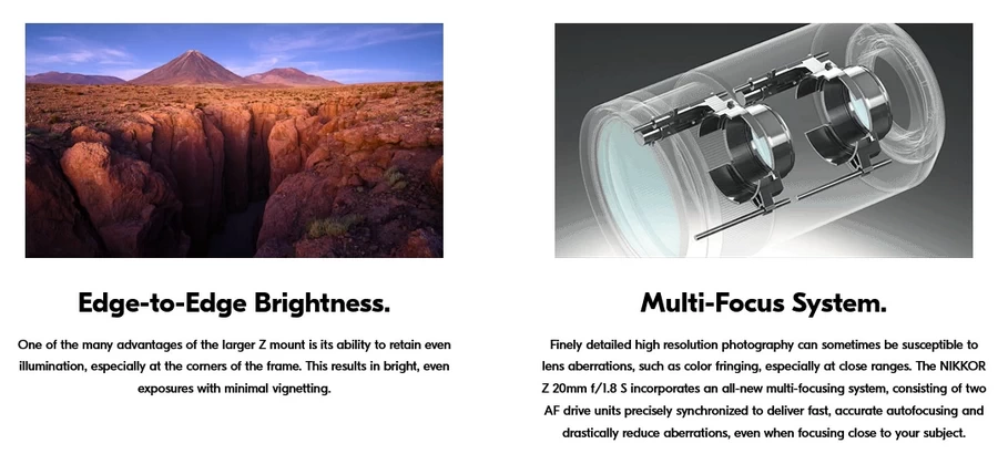 Nikon NIKKOR Z 20mm f/1.8 S Lens by  in  - EC MALL