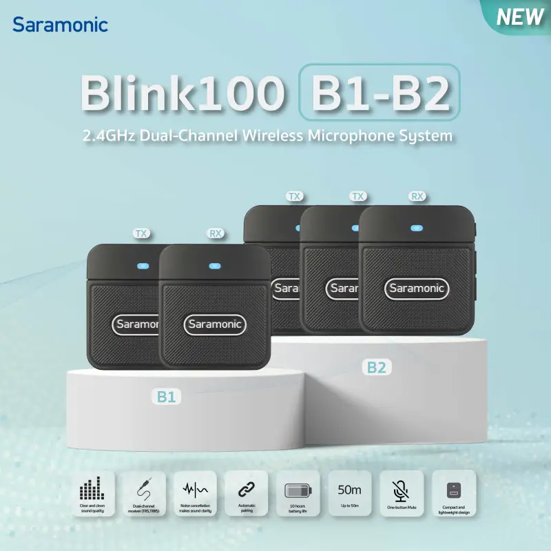 Saramonic Blink100 B1,B2 Wireless Microphone by  in  - EC MALL