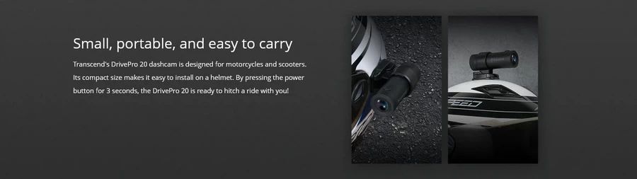 Transcend DrivePro 20 Motorcycle Dashcam by  in  - EC MALL