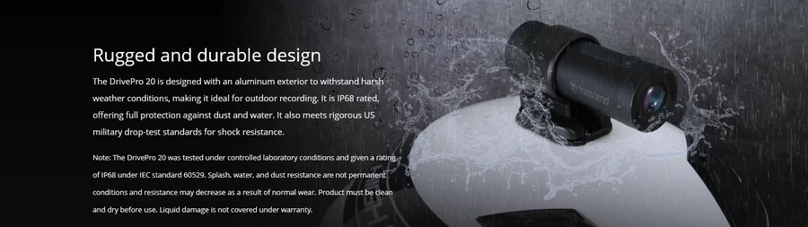 Transcend DrivePro 20 Motorcycle Dashcam by  in  - EC MALL