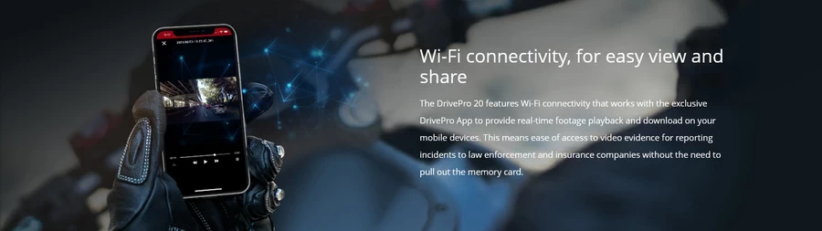 Transcend DrivePro 20 Motorcycle Dashcam by  in  - EC MALL