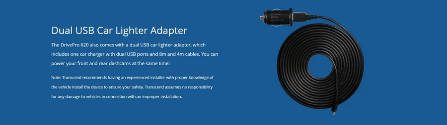 Transcend DrivePro 620 Dual Camera Dashcam by  in  - EC MALL