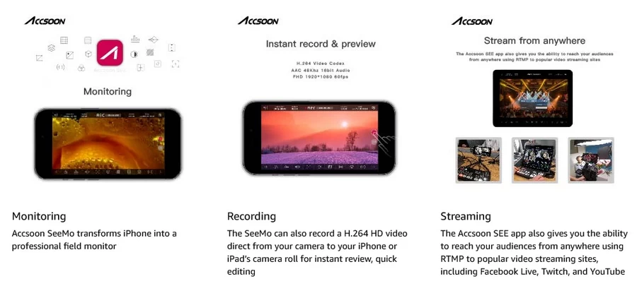 Accsoon SeeMo HDMI To iOS Video Capture Adapter by  in  - EC MALL