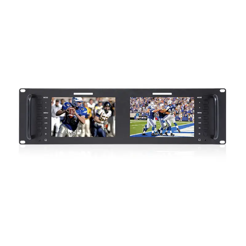 FeelWorld D71 Dual 7" 3 RU Rackmount 3G-SDI/HDMI LCD Monitor by  in  - EC MALL