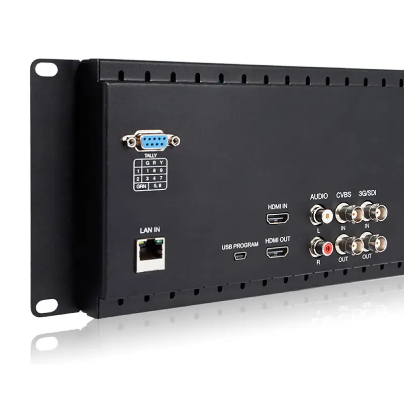 FeelWorld D71 Dual 7" 3 RU Rackmount 3G-SDI/HDMI LCD Monitor by  in  - EC MALL
