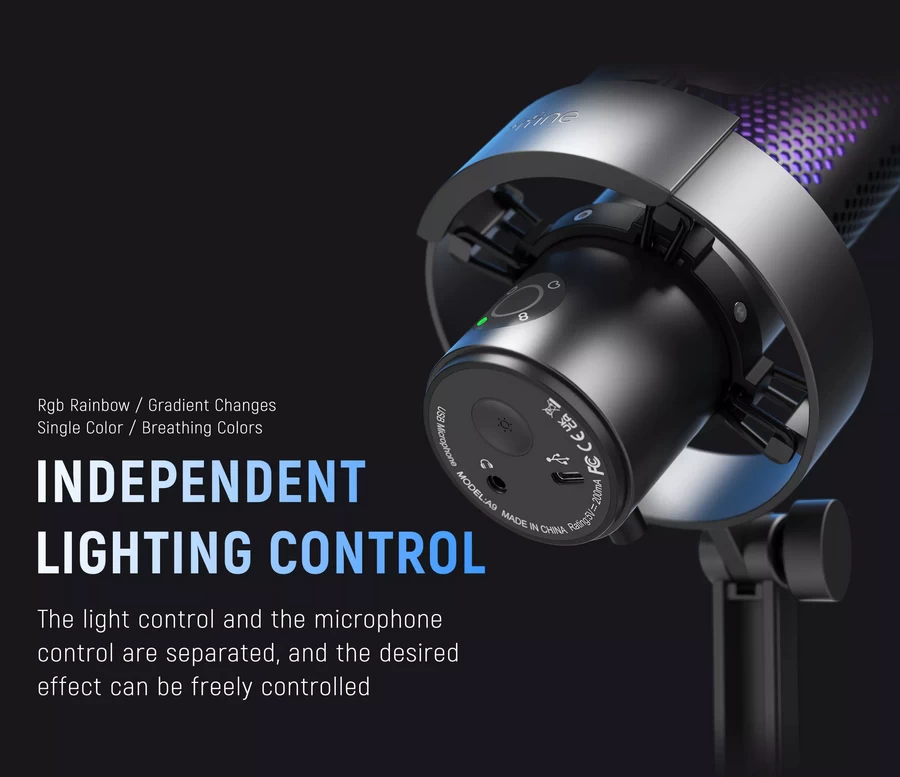 FIFINE A9 Podcast RGB Microphone Mic Studio Usb Condenser by  in  - EC MALL