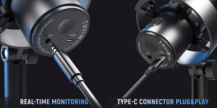 FIFINE A9 Podcast RGB Microphone Mic Studio Usb Condenser by  in  - EC MALL