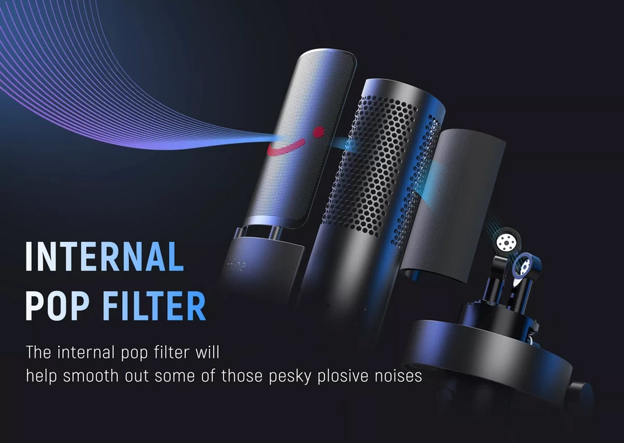 FIFINE A9 Podcast RGB Microphone Mic Studio Usb Condenser by  in  - EC MALL