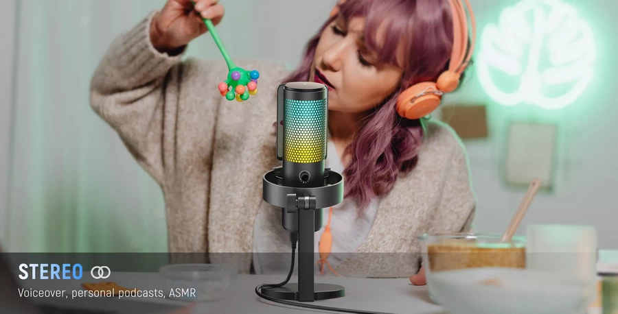 FIFINE A9 Podcast RGB Microphone Mic Studio Usb Condenser by  in  - EC MALL