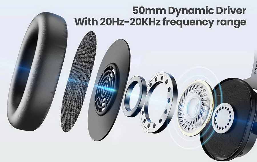 FIFINE H8 3.5mm Headphone with 50mm Dynamic Driver For Gaming, Listening to Music, Monitoring Recording by  in  - EC MALL