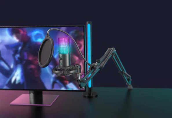 FIFINE T669 Pro3 RGB Uni-directional USB Microphone Bundle with Volume Control Knobs and Light Touch Button Plug &amp; Play for Streaming, Podcasting by  in  - EC MALL