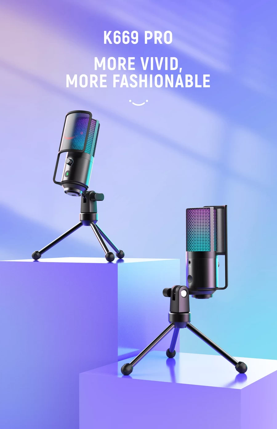 FIFINE K669 Pro3 USB Condenser RGB Desktop Microphone by  in  - EC MALL