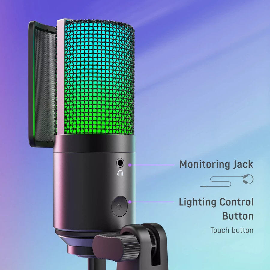 FIFINE K669 Pro3 USB Condenser RGB Desktop Microphone by  in  - EC MALL