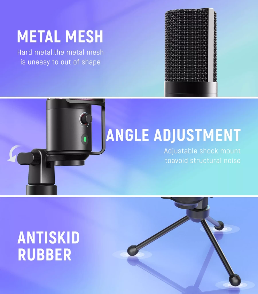 FIFINE K669 Pro3 USB Condenser RGB Desktop Microphone by  in  - EC MALL