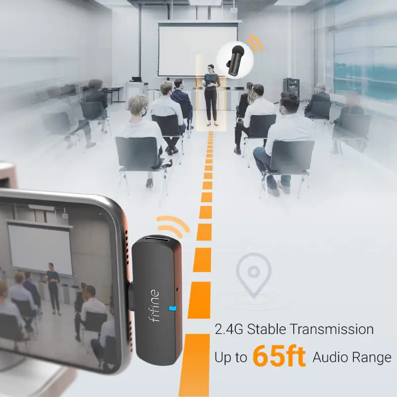 FIFINE M6 Wireless Lavalier Microphone by  in  - EC MALL