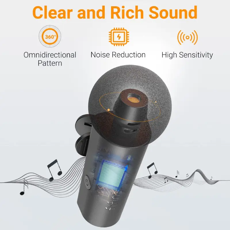 FIFINE M6 Wireless Lavalier Microphone by  in  - EC MALL