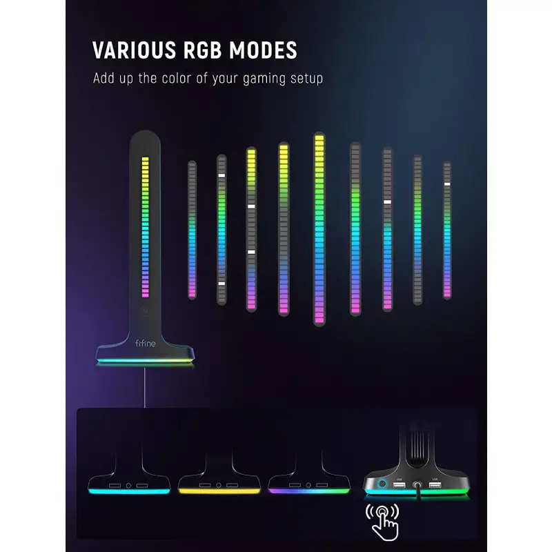 FIFINE S3 RGB Headphone Stand by  in  - EC MALL