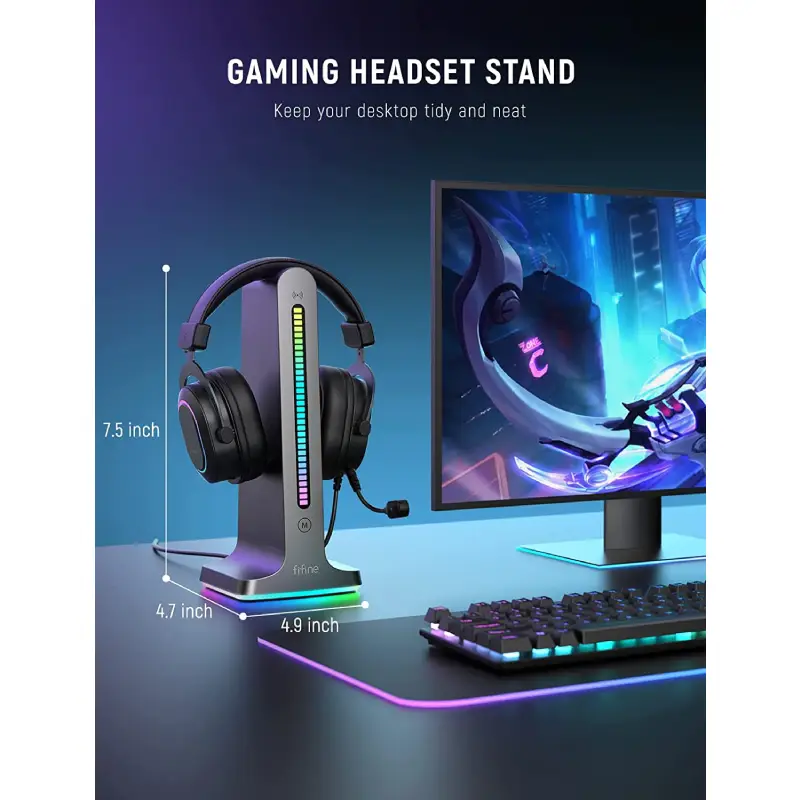 FIFINE S3 RGB Headphone Stand by  in  - EC MALL