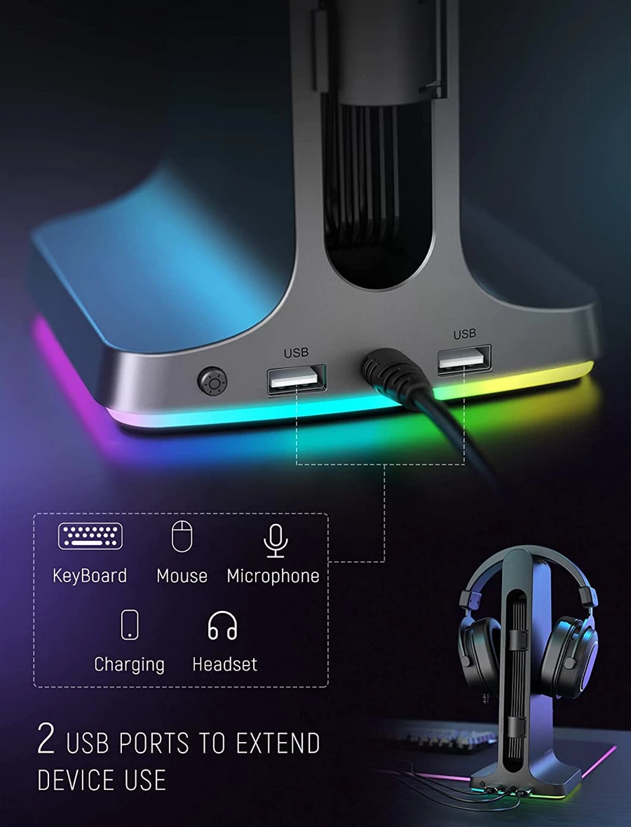 FIFINE S3 RGB Headphone Stand by  in  - EC MALL