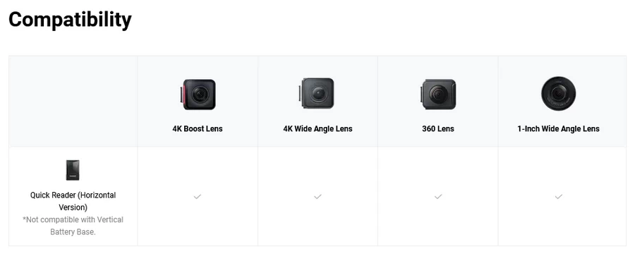 Insta360 Quick Reader (Horizontal Version) for One RS / One R by  in  - EC MALL