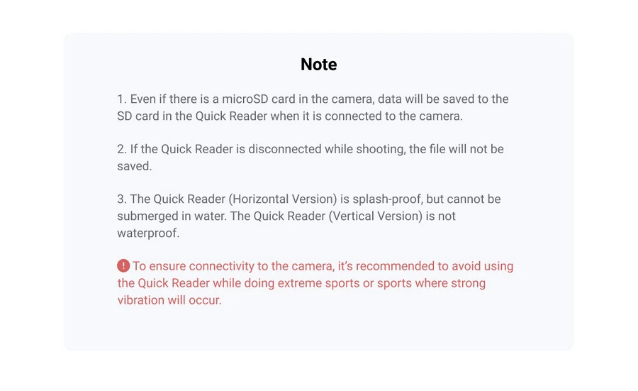 Insta360 Quick Reader (Horizontal Version) for One RS / One R by  in  - EC MALL