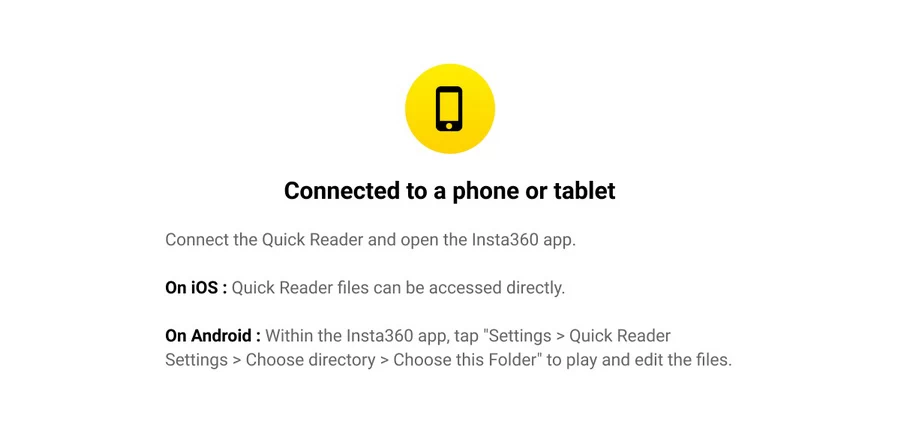 Insta360 Quick Reader (Horizontal Version) for One RS / One R by  in  - EC MALL