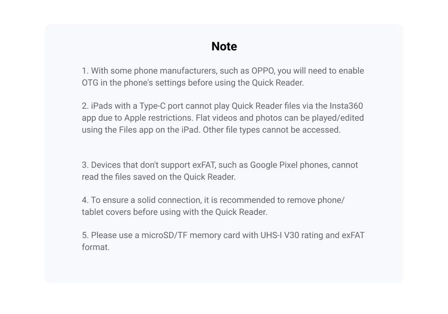 Insta360 Quick Reader (Horizontal Version) for One RS / One R by  in  - EC MALL