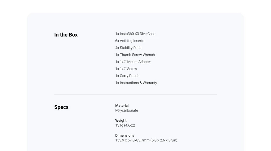Insta360 X3 Dive Case by  in  - EC MALL