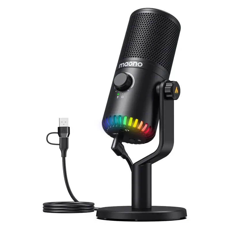 Maono DM30 RGB Programmable USB Condenser Microphone by  in  - EC MALL