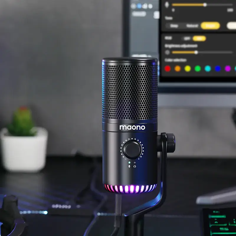 Maono DM30 RGB Programmable USB Condenser Microphone by  in  - EC MALL