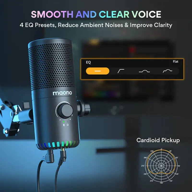 Maono DM30 RGB Programmable USB Condenser Microphone by  in  - EC MALL
