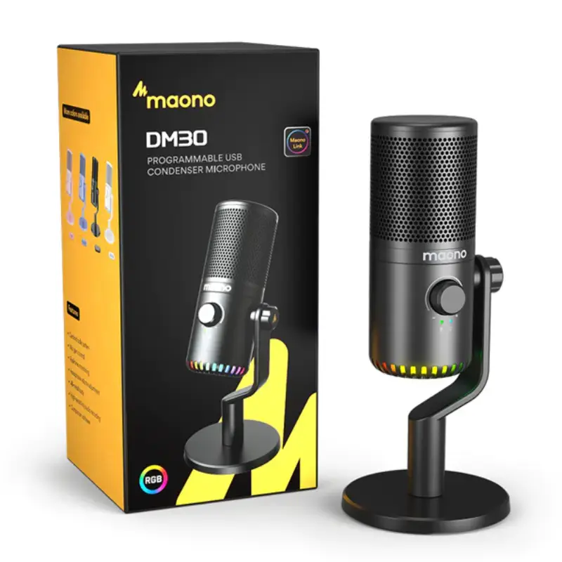 Maono DM30 RGB Programmable USB Condenser Microphone by  in  - EC MALL